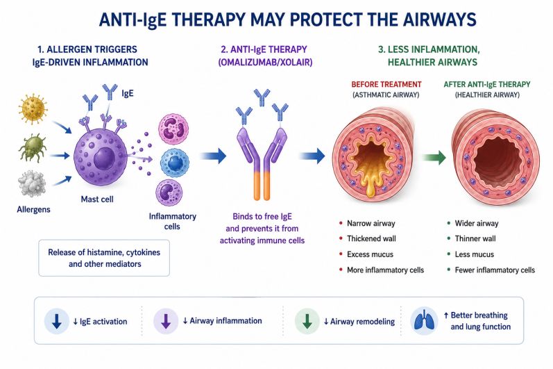 Can Asthma Be Stopped Before It Leaves Permanent Scars? How Anti-IgE Therapy May Change the Disease Itself