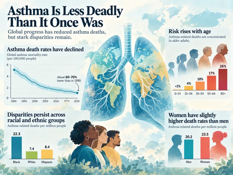 Asthma Death Rates Are Falling, but a Troubling Pattern Is Emerging Among Younger Generations